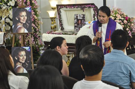 Isabel Granada is laid to rest .